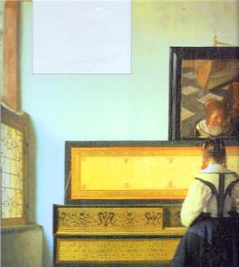 Painting of Girl Playing Piano